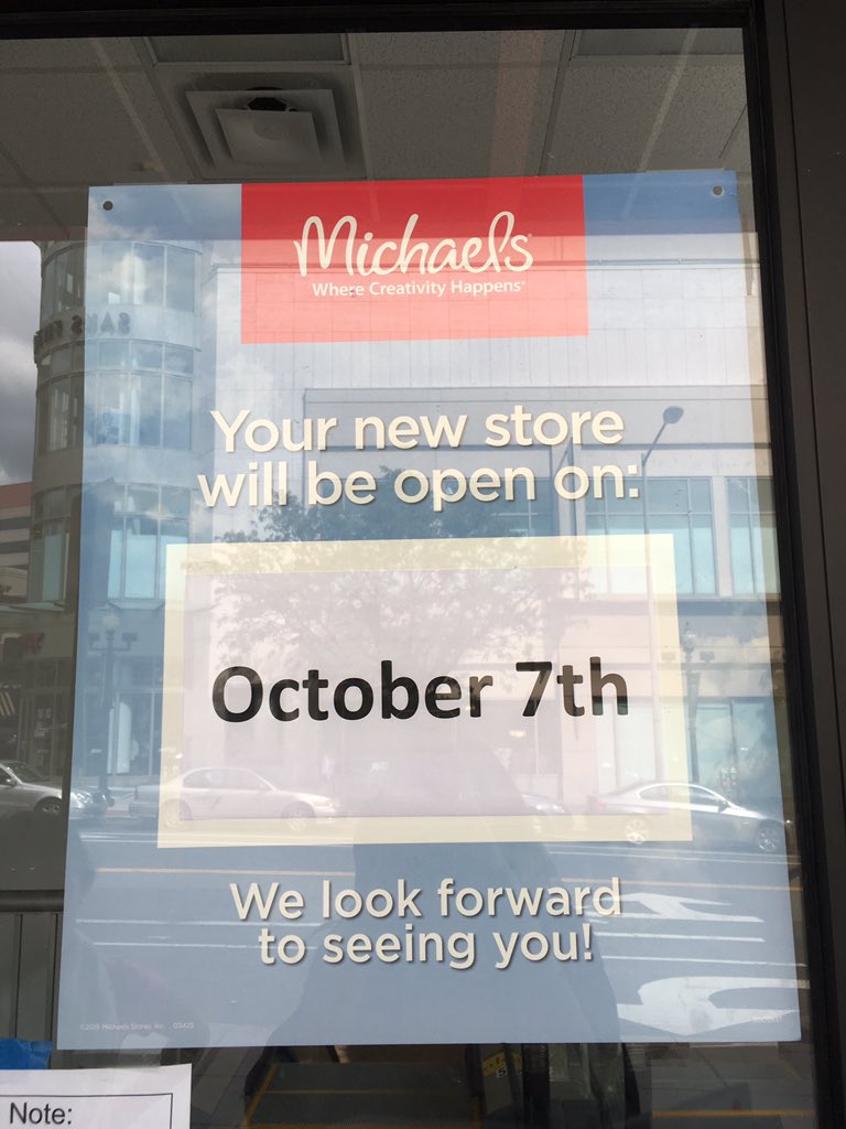 Michaels Craft Store Opening October 7th! - PoPville